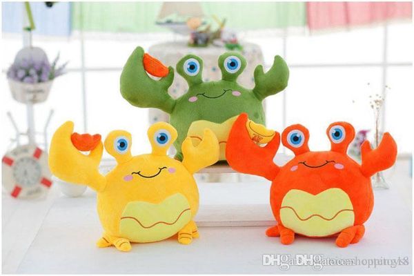 

good kawaii animal plush toys cartoon simulation crab stuffed wedding doll toys 20cm colorful anime toys for kids gifts t459