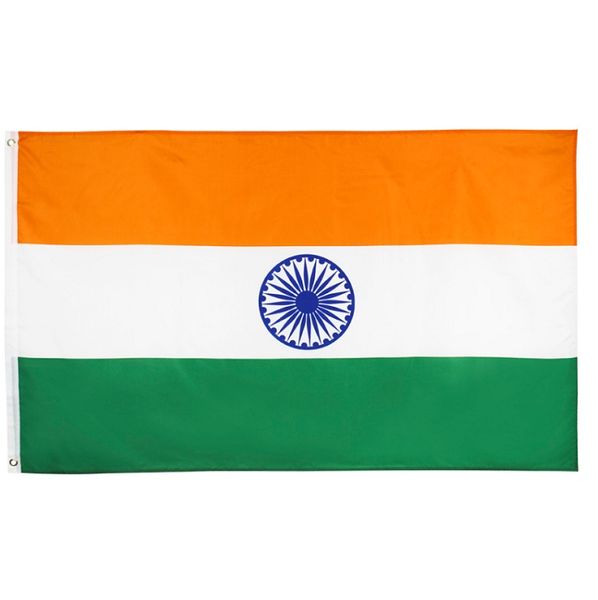 Ucuz Price ind Hindistan Bayrak Ülke Milli Flags Banner Kapalı Açık Kullanım Hint Bayrağı 90x150cm Polyester Baskı 3x5 ft