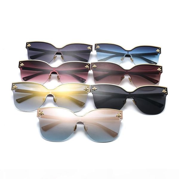 

fashion big frame sunglasses female casual trend sunglasses metal frame uv400 sunglasses street pgraphs trend sunglass, White;black