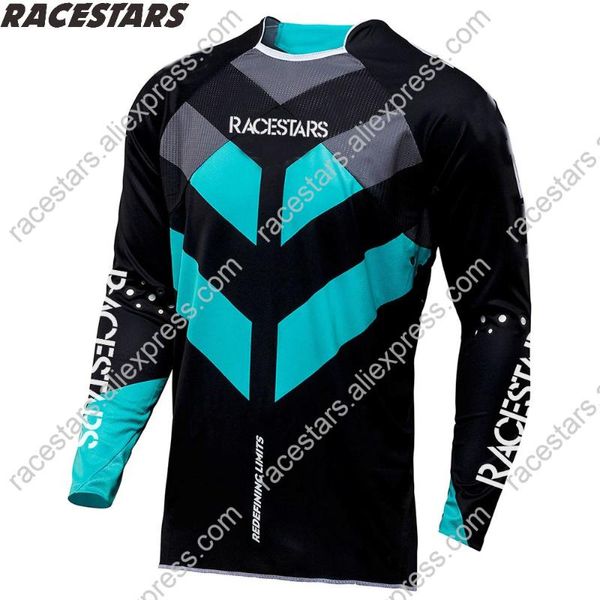 

racestars 2020 motocross jersey cycling downhill camiseta ropa mtb long sleeve moto jersey mountain bike dh shirt mx clothing, Black;red