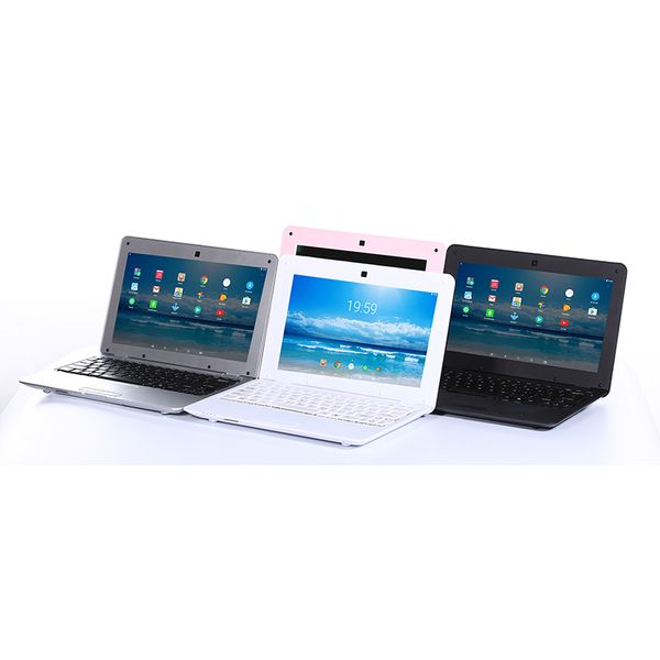 

10.1 inch netbook android 6.0 system 1g/8g mini computer lapblack white pink silver