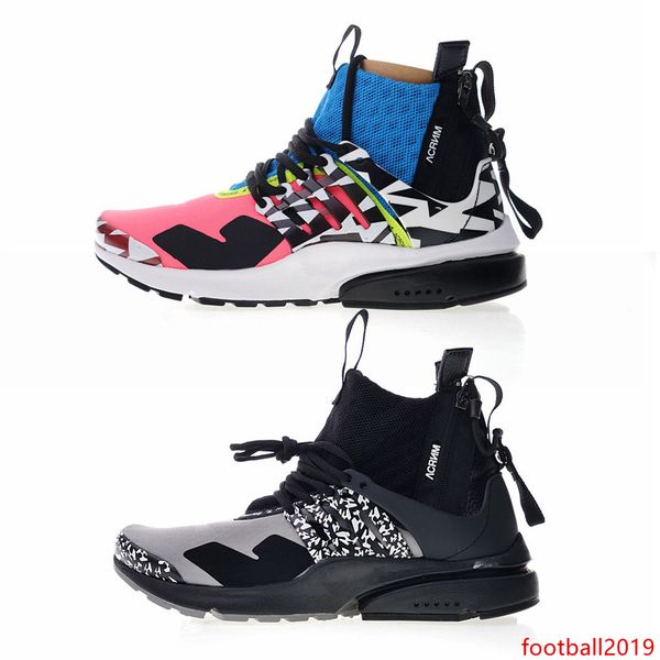 

acronym x lab presto mid shoe men trainers white black pink women fashion designer sneakers multi color running shoes size 40-45
