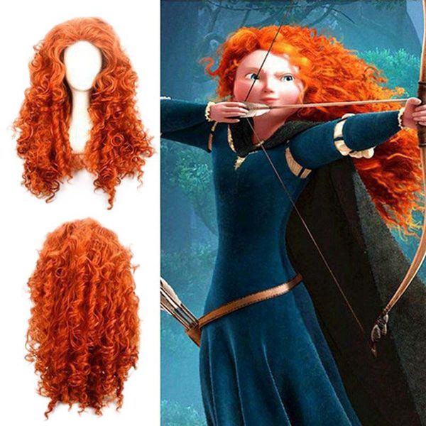 

melida wig brave princess cosplay anime wig long curly party decoration stage play
