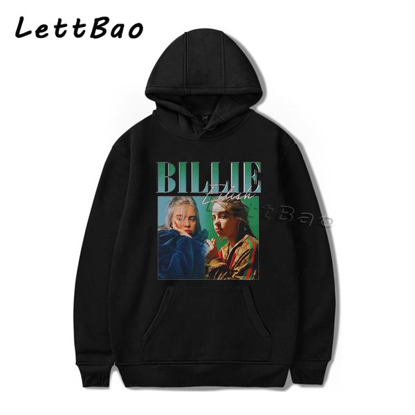 

billie eilish hoodie gothic bluzy damskie sweatshirt women korean hoodies streetwear harajuku oversized women clothes hip hop, Black