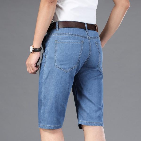 

men's jeans nigrity 2021 fashion brand quality mens ripped denim shorts summer cotton pant plus big size 27-44, Blue