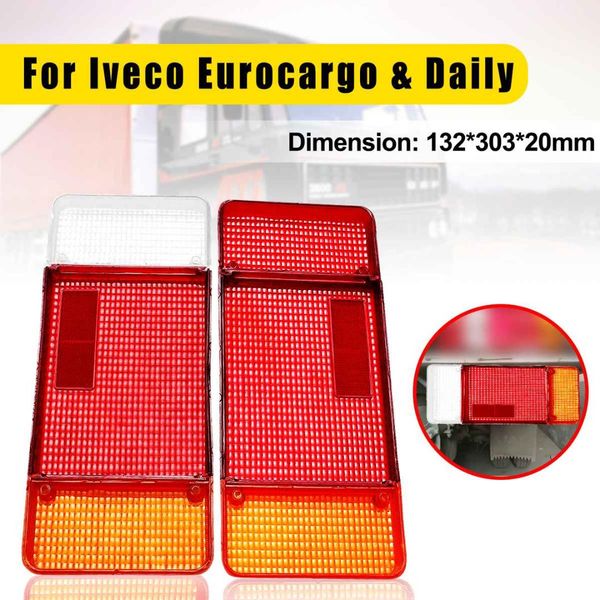 

2x car truck trailer tail light cover shell sreverse rear lamps lens lenes left right for iveco eurocargo daily 3 color