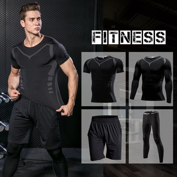 

мужская запуск set обучение tracksuit мужчины открытый спортивная одежда gym compression костюм фитнес tight спортивная rashgard