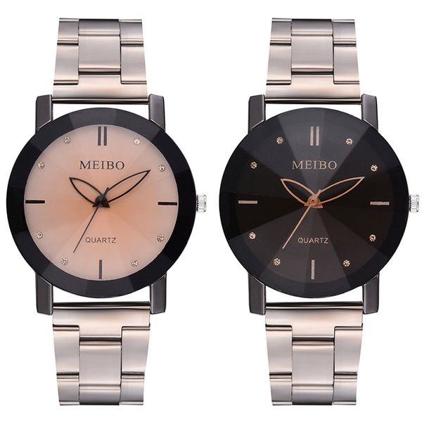 

simple dial design women watches luxury fashion dress quartz watch bgg popular brand silver ladiessteel strip wristwatch gift, Slivery;brown
