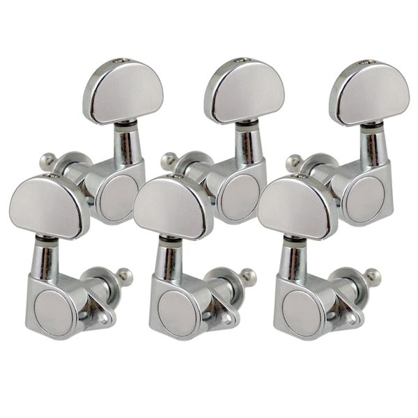 

sealed round locking button string tuning peg tuner for electric guitar 3r3l