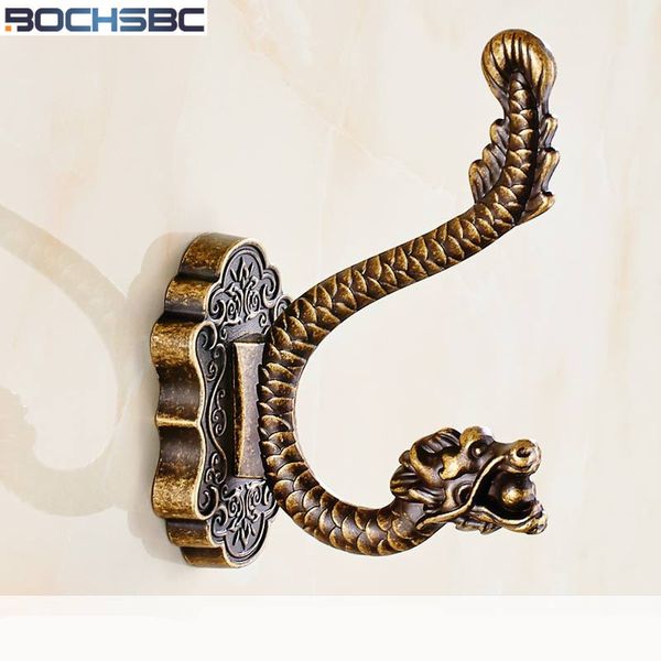 

new european zinc alloy dragon robe hook clothes hanger hook door wall mounted hat bag hanger bathroom towel