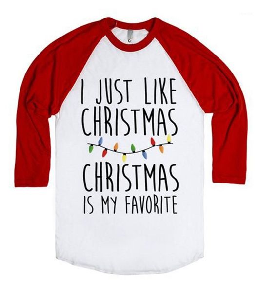 

womens tshirts designer o neck long sleeve loose ladies autumn breathable female tees christmas letters printed, White