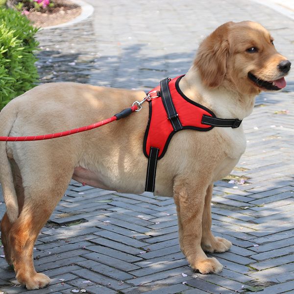 

nylon k9 dog harness vest dog collar personalized harness and leash set reflective 3m material for small medium large