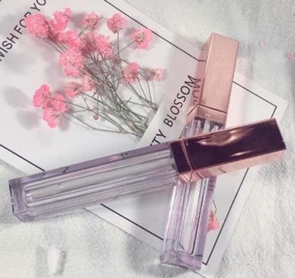 

4ml lip gloss bottle with rose gold cap, empty lipgloss tube, high grade diy lipgloss packing container fast shipping