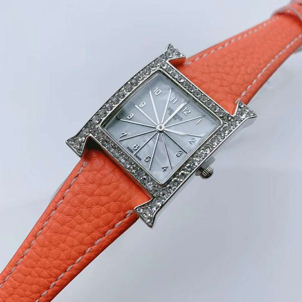 

новый кристалл женщин серебро часы женщина luxury montre моды кварца женщин платье марка big h часы и браслеты lady женский часы relógio, Slivery;brown