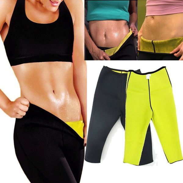 

women body shaper slimming high waist pants yoga sweat sauna gym fitness sport neoprene pant, White;red