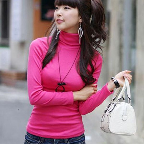 

женщины блузка женщины топы рубашки femininas blusas мода женская одежда блузки твердая высокий воротник водолазки топы дна рубашки, White