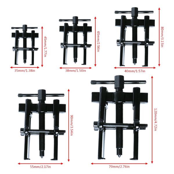 

type black plated two jaws gear puller armature bearing puller forging jy18 19 dropship