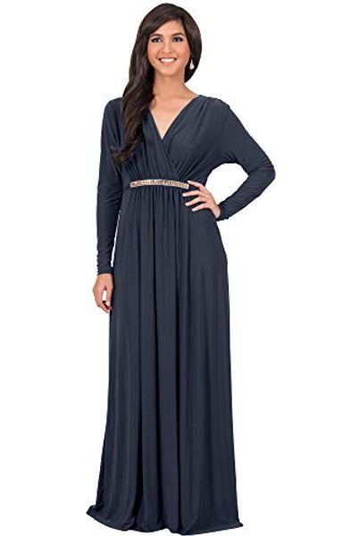 

sleeve kaftan v-neck flowy formal winter gowns, Black;gray