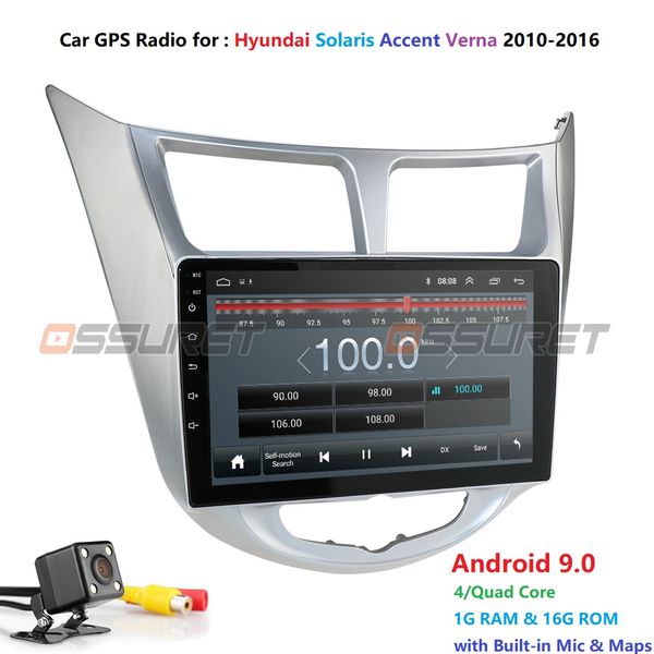 

android car multimedia video player for solaris accent verna radio gps navigation satnav bt wifi fm automotivo audio cam car dvd