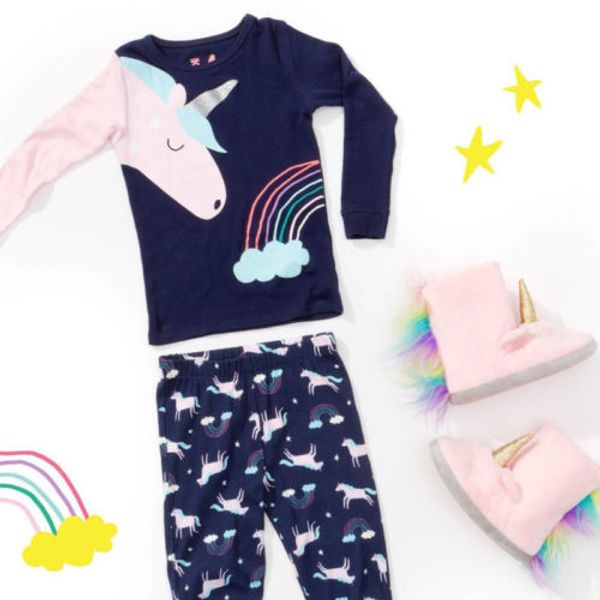 

2019toddler 2pcs доволно деи baby girl unicorn оп ђболка бѬки ком пижама homewear пижама 1-6t, White