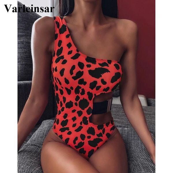 

sexy leopard одно плечо one piece купальники женщины купальники женский купальщица асимметричный купальный костюм купальники монокини v1704, White;black