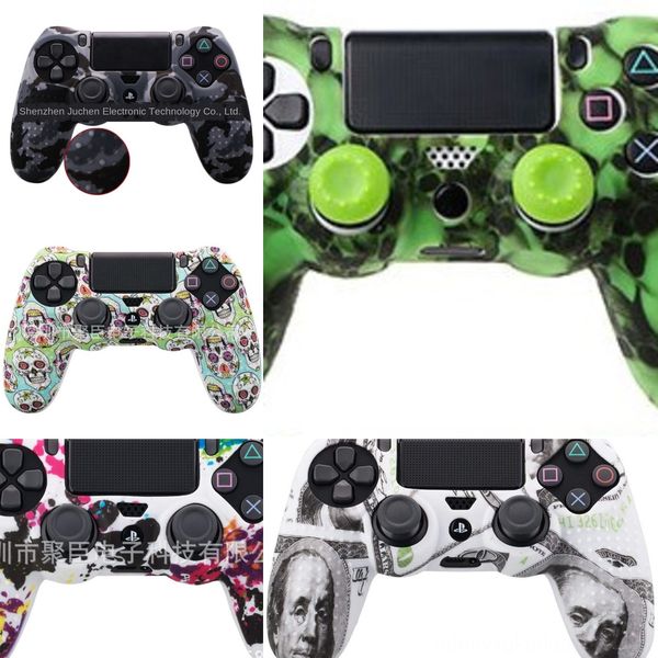 

met8a 4 colors playstation silicone cover skin case for sony anti-slip dualshock 4 ps4 ds4 pro slim controller