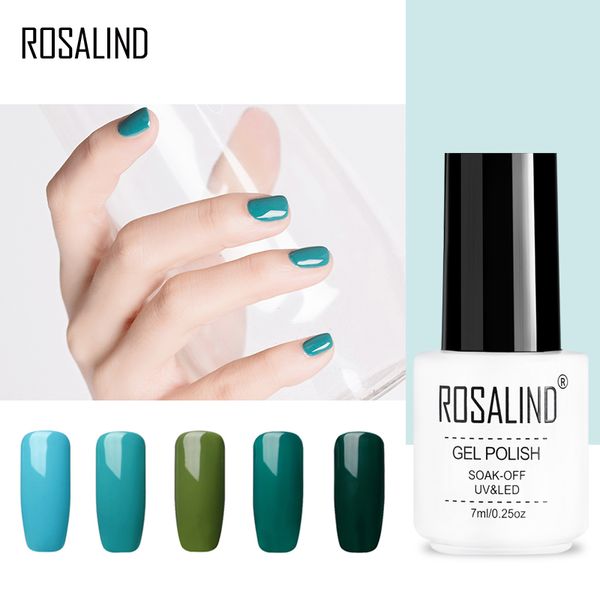 

rosalind gel 1s green color 7ml nail gel polish nail art beauty needed base uv led semi permanent polish