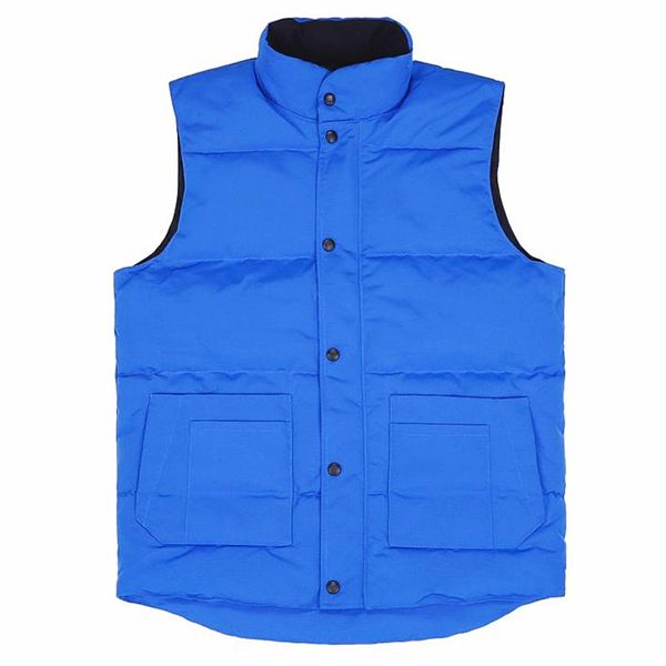 

famous brand goose down winter jacket men women designer parka jacket fashion mens winter vest size s-2xl, Black