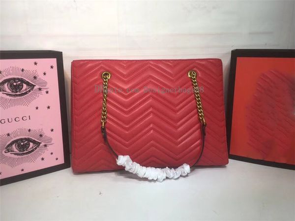 

designer bags black red shopping handbag women wave pattern shoulder bag classic high quality brand Big capacity