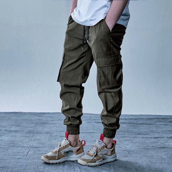 

fashion men's long casual sport pants gym slim fit straight leg trousers running joggers gym sweatpants, Black