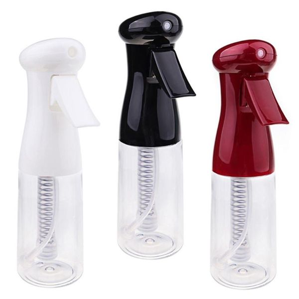 

300ml continuous spray water bottle, fine mist hair spray bottle empty refillable trigger sprayer, plastic mist container