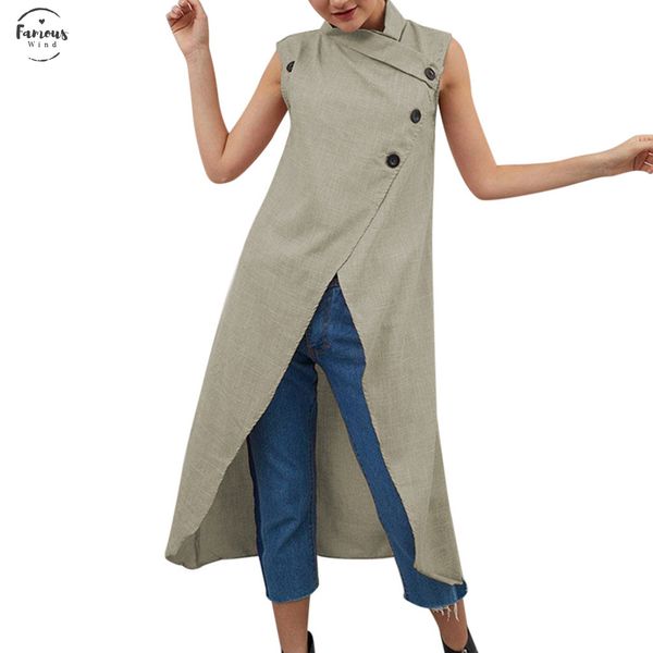 

large size 5xl women ladies irregular dress cotton linen vestidos stand collar solid colors white dresses with buttons mujer, Black;gray