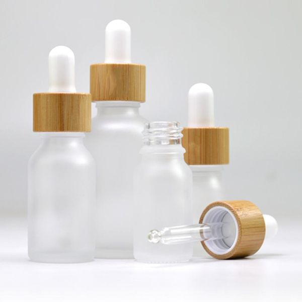 1PC geada gotas frasco de 5ml 10ml 15ml 30ml Esvaziar Cosmetic Packaging Container Garrafas Essentis Smalal Bottlel Oil