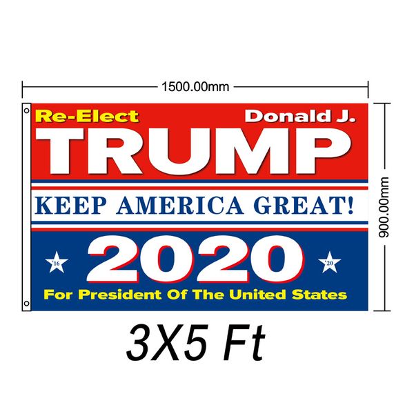 12 Styles Fashion Trump 2020 Flags Keep America Great President