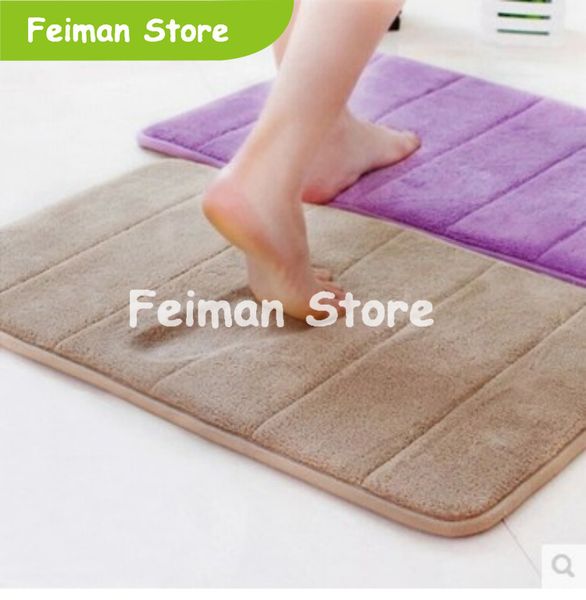 

extra large memory foam anti-skid bath mat,super soft bathroom rugs coral velvet non slip absorbent large carpet