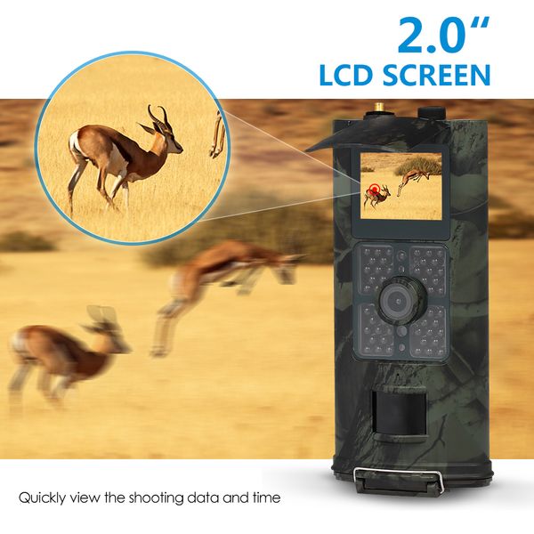 

16mp 1080p 3g sms gsm trail camera hunting game camera outdoor wildlife scouting pir sensor infrared night vision