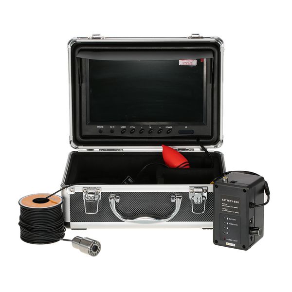 

1000tvl hd underwater fishing camera fish finder 9" large lcd monitor 30m night vision portable fishing camera fishfinder