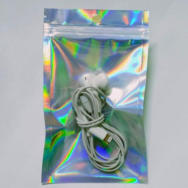 

3.5x6.3in 1000pcs eco friendly resealable bags holographic resealable bags translucent pouches designs underwear packaging bag bweqf