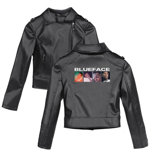 

hop 2019 hip rap singer blueface jonathan Â· baud trend female paragraph leather clothing, Black;red