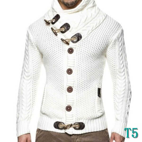 

mens designer knits cardigan outwear fashion mens solid color sweaters new fashion style with horn buckle boys casual sellingt5, White;black