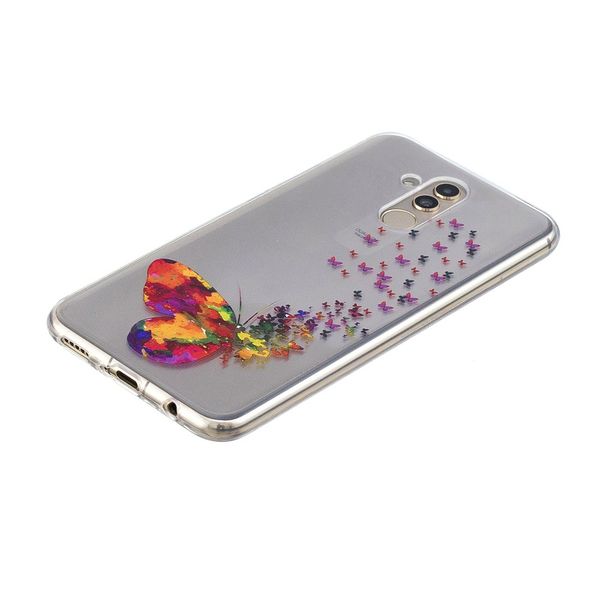 

colorful butterfly painting phone case for huawei mate 20 lite