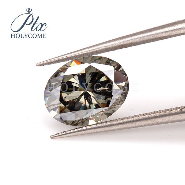 

brilliant oval cut 7x9mm 1.8ct grey moissanite for manufacturer, Black