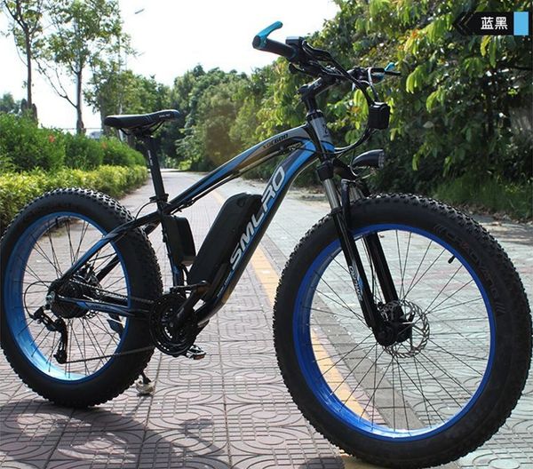

26 дюймов жира шины снег пляж электрический велосипед 48v13an500w