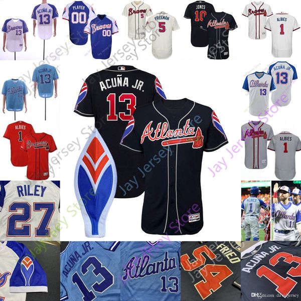 

Atlanta Custom Braves Jersey Ozzie Albies Max Fried Freddie Freeman Ronald Acuna Jr Jr. Austin Riley Swanson Dallas Keuchel Rafael Ortega