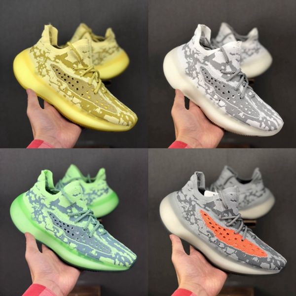 

new designer kanye west static v3 clay beluga gray orange alien black mens running shoes women designer sport sneakers chaussures zapatos