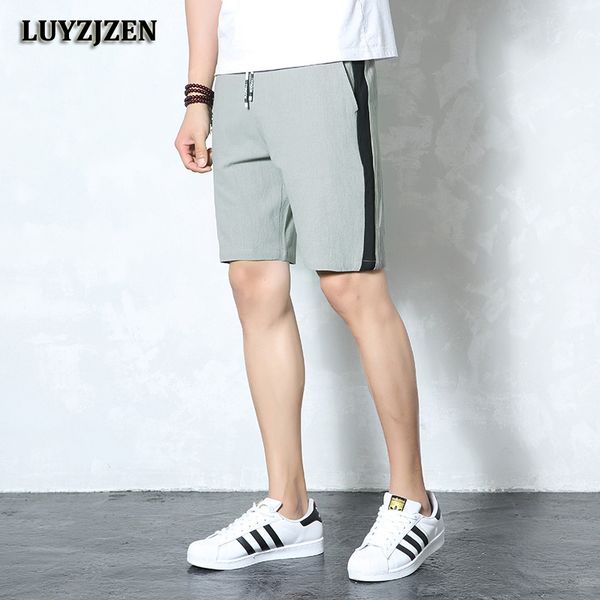 

summer cotton beach shorts men fashion brand breathable casual shorts comfortable boardshorts plus size cool short trousers k45, White;black