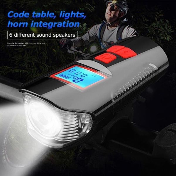 

durable riding light riding abs code table usb rechargeable waterproof bright lights bicycle light portable