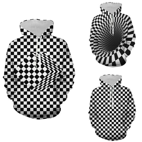 

fashion men couples hoodie sweatshirt 3d printed jumper pullover, Black