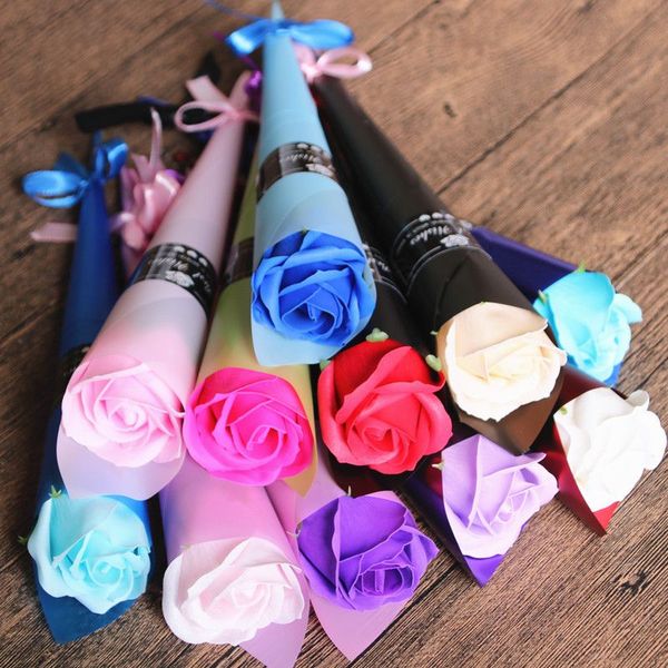 

creative bath soap rose soap flower for wedding valentines day mothers day teachers day gift decorative flowers