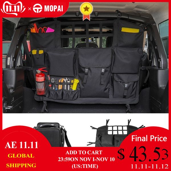 

moapai stowing tidying for wrangler jk jl car rear seat back trunk storage bag for wrangler jk jl 2007-2019 car accessories